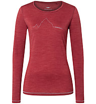 Kaikkialla Kunes W L/S - maglia maniche lunghe - donna, Red