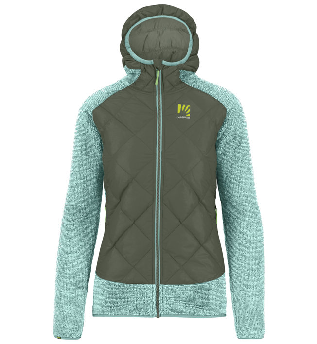 Karpos Marmarole - giacca ibrida - donna, Light Blue/Green