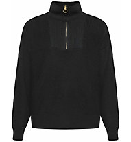 Knowledge Cotton Merino Half Zip W - Pullover - Damen, Black