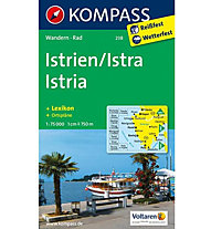 Kompass Carta N° 238 Istrien/Istra-Istria, 1:75.000