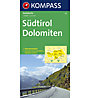 Kompass Carta N.331: Südtirol Dolomiten - 1:150.000 Carta stradale, 1:150.000