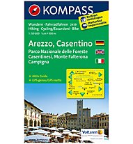 Kompass Carta N.2459: Arezzo, Casentino 1:50.000, 1:50.000
