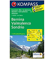 Kompass Carta N.93: Bernina, Sondrio 1:50.000, 1:50.000