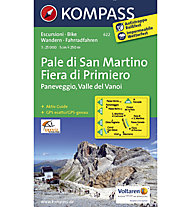 Kompass Carta N° 622 Pale di San Martino - Fiera di Primiero, 1: 25.000