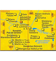 Kompass Karte Nr. 045 Brunek - Kronplatz 1:25.000
