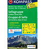 Kompass Carta N° 59 Gruppo di Sella - Val Gardena, Alpe di Siusi, 1: 50.000