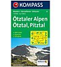 Kompass Carta N.43: Ötztaler Alpen, Ötztal, Pitztal 1:50.000, 1:50.000