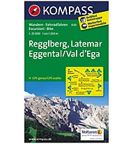 Kompass Karte Nr.630: Regglberg, Latemar, Eggental 1:25.000, 1:25.000