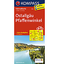 Kompass Karte Nr. 3124 Ostallgäu, Pfaffenwinkel 1:70.000, 1:70.000