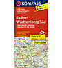 Kompass Karte Nr. 3711 Baden-Württenmberg Süd 1:125.000, 1:125.000
