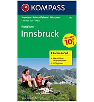 Kompass Karte N.290: Rund um Innsbruck 1:50.000, 1:50.000