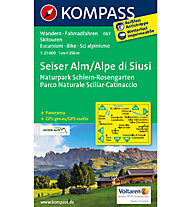 Kompass Carta Nr. 067: Alpe di Siusi, Parco Naturale Sciliar-Catinaccio 1:25.000, 1:25.000