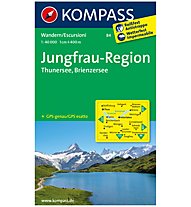 Kompass Karte Nr. 84  Jungfrau-Region, Thunersee, Brienzersee 1:40.000, 1:40.000