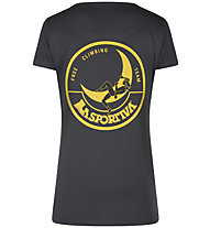 La Sportiva Climbing on the Moon - T-Shirt - donna, Dark Grey