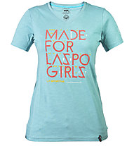 La Sportiva For Laspo - T-Shirt arrampicata - donna, Ice Blue