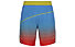La Sportiva Medal - pantaloni corti trail running - uomo, Light Blue/Red/Yellow