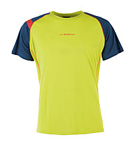 La Sportiva Motion T-Shirt M - Trailrunningshirt Herren, Green/Light Blue