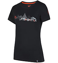 La Sportiva Peaks - Klettershirt Kurzarm - Damen, Black/Red