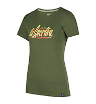 La Sportiva Retro - T-Shirt arrampicata - donna, Green/Yellow