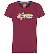 La Sportiva Retro - T-Shirt arrampicata - donna, Red