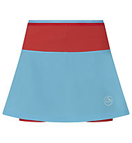 La Sportiva Swift Ultra Skirt 5" - gonna trail running - donna, Light Blue/Red