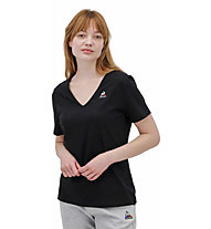 Le Coq Sportif Essential Col V N1 W - T-Shirt - Damen, Black