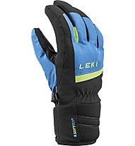 Leki Max Jr - guanti da sci - bambino, Black/Light Blue