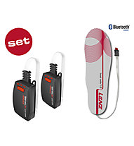 Lenz Heatsole 1.0 + Lithium Pack Insole rcB 1200, White/Red/Black
