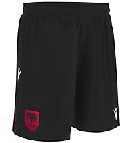 Macron Albania 2024 Home JR - pantaloni calcio - bambino, Black/Red