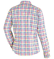 Maier Sports Kendra L/S - camicia maniche lunghe - donna, Blue/Pink/Yellow