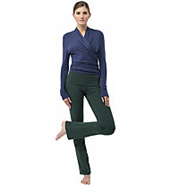 Mandala Classic Rolldown Gots W - pantaloni fitness - donna, Dark Green