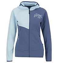 Meru Noatak W - felpa in pile - donna, Light Blue/Blue