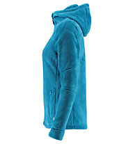 Meru Nunavut - giacca in pile con cappuccio - donna, Blue
