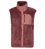 Meru Nunavut W - gilet in pile - donna, Dark Red