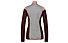 Meru Vordingborg W - felpa in pile - donna, Grey/Dark Red/Orange