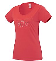 Millet Borah Peak - T-Shirt trekking - donna, Red