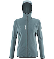 Millet Fusion XCS Hoodie W - giacca softshell - donna, Light Blue