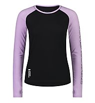 Mons Royale Bella Tech LS - maglia a maniche lunghe - donna, Pink/Black