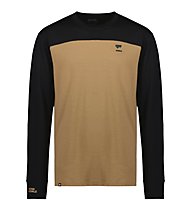 Mons Royale Yotei LS - maglietta tecnica - uomo, Black/Brown