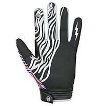 Mottolino Clothing Downhill Gloves - Vollfinger Radhandschuhe - Herren, White/Blue/Red