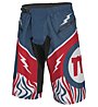 Mottolino Clothing Downhill Shorts - MTB Radhose, White/Blue/Red