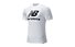 New Balance Essentials Stacked Logo T - t-shirt fitness - uomo, White