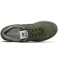 New Balance M574 Full Pigskin - sneakers - uomo, Green