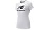 New Balance Port Style Optiks Short Sleeve Box - t-shirt fitness - donna, White