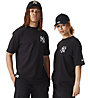 New Era Cap Mlb Big Logo Oversized Ny - T-shirt - unisex, Black