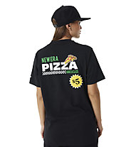 New Era Cap Pizza-Grafik - T-Shirt - Unisex, Black