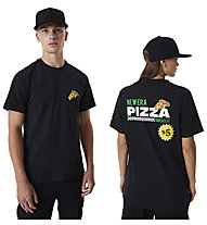 New Era Cap Pizza-Grafik - T-Shirt - Unisex, Black