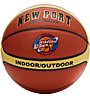 NEW PORT Basketball Laminated - pallone da basket, Brown/Beige/Black