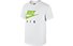 Nike Air Graphic T-Shirt ragazzo, White/Action Green