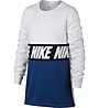 Nike Sportswear Advance 15 Training - maglia fitness - bambino, White/Blue